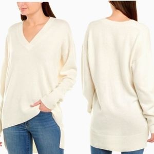 🫟 JOIE - Liamana Ivory Wool Sweater, NWT: Sz L